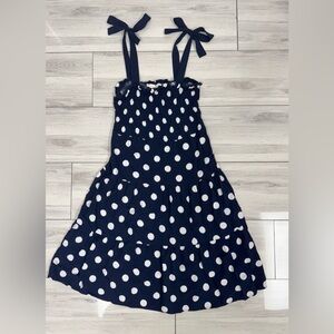 Women’s Navy Polka Dot Dress, size S